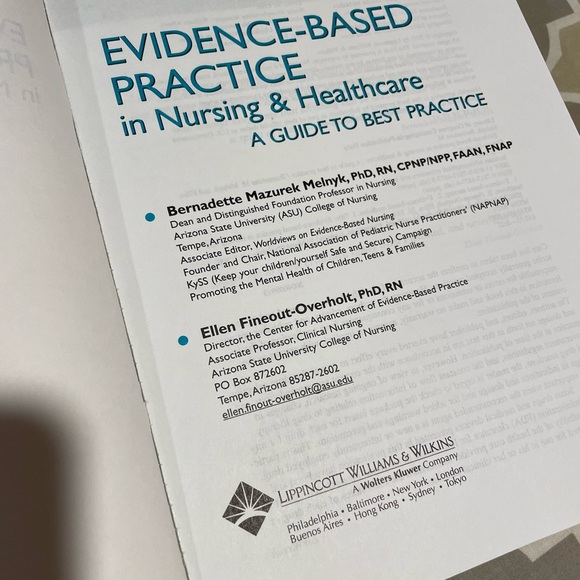 Evidence Based Practice in Nursing - Lippincott - Picture 2 of 4